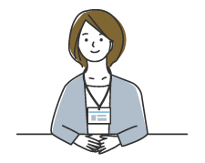 椅子に座っている女性のイラスト